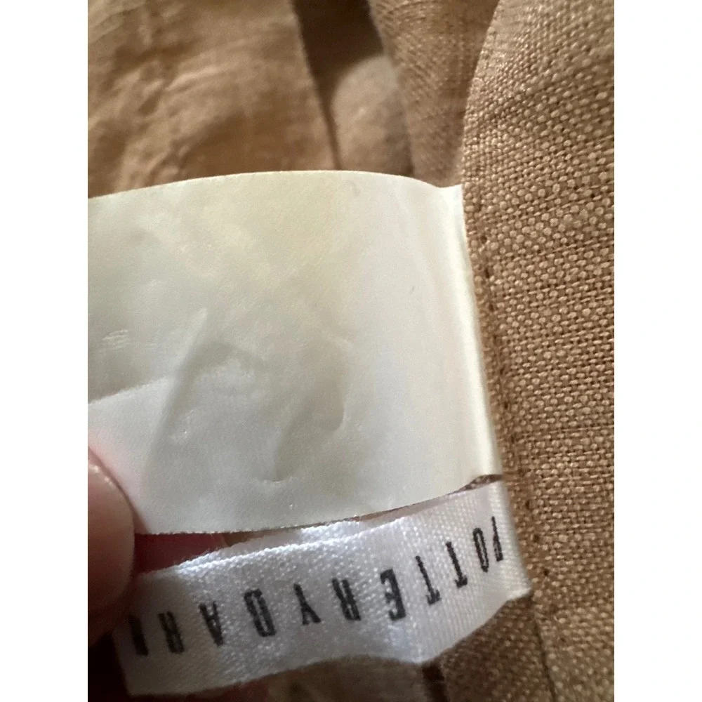 Pottery Barn Belgian Linen King Lounger Sham Set Bronze 26x36 1380366